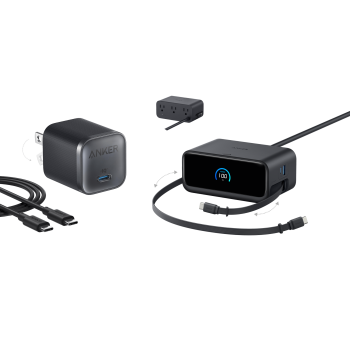 Anker Nano Charging Station (7-in-1, 100W) and Anker Nano Charger (45W) with Cable