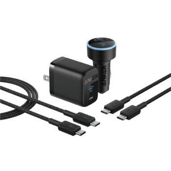 Anker 45W USB-C Wall Charger + 67W Car Charger + 3 ft and 6 ft USB-C Cables