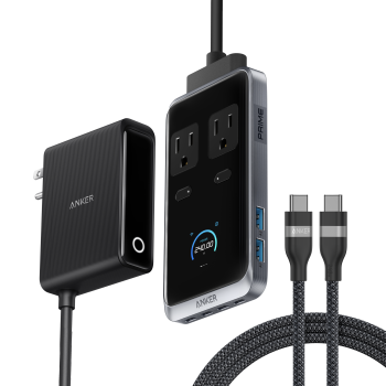 Anker Prime Charging Station (8-in-1, 240W) and USB-C to USB-C Cable (6 ft, 240W )