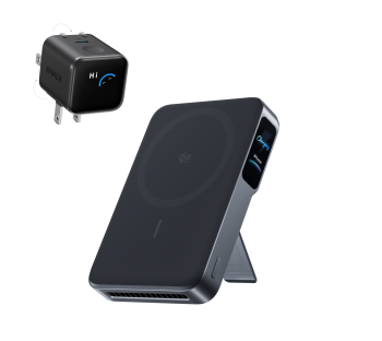 Bundle Kit: Anker MagGo 2 Pro and Anker Nano Charger (45W, Smart Display, 180° Foldable)