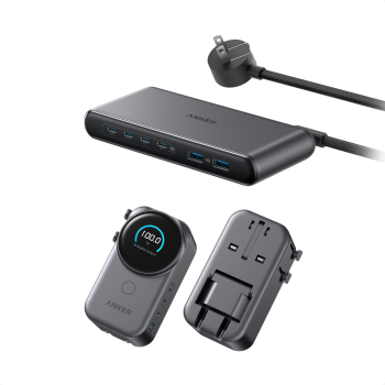 Bundle Kit: Anker Travel Charging Station and Anker Universal Charger