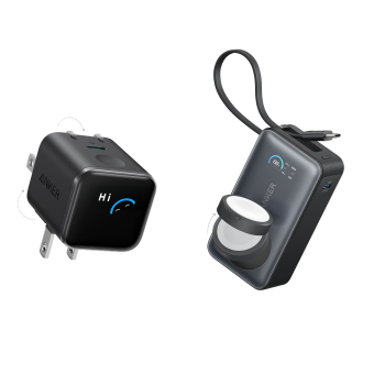 Anker MagGo Power Bank (10K, 35W, For Apple Watch) and Anker Nano Charger (45W, Smart Display, 180° Foldable)